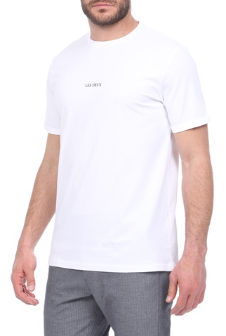 LES DEUX-Ανδρικό t-shirt LES DEUX Lens λευκό