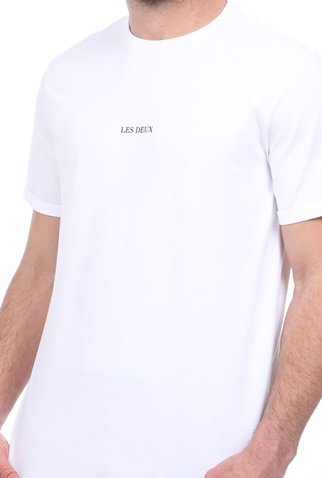 LES DEUX-Ανδρικό t-shirt LES DEUX Lens λευκό