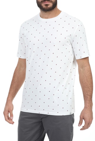 SCOTCH & SODA-Ανδρικό t-shirt SCOTCH & SODA λευκό μπλε