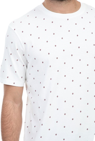 SCOTCH & SODA-Ανδρικό t-shirt SCOTCH & SODA λευκό μπλε