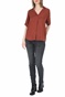 SCOTCH & SODA-Γυναικείο πουκάμισο SCOTCH & SODA Pop over shirt καφέ