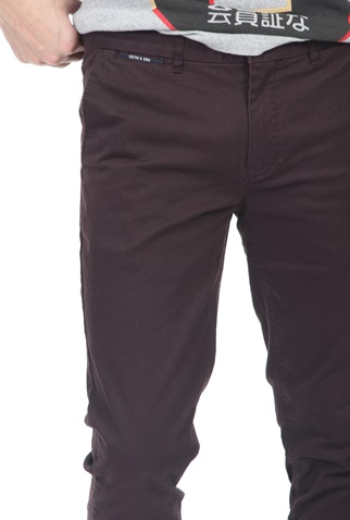 SCOTCH & SODA-Ανδρικό chino παντελόνι SCOTCH & SODA μαύρο