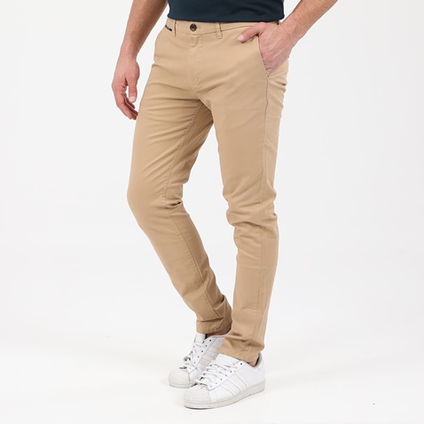 SCOTCH & SODA-Ανδρικό παντελόνι SCOTCH & SODA MOTT - Classic twill chino wit εκρού