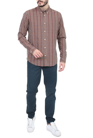 SCOTCH & SODA-Ανδρικό καρό πουκάμισο SCOTCH & SODA κόκκινο
