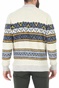 SCOTCH & SODA-Ανδρικό πουλόβερ SCOTCH & SODA Bouclι pull with jacquard μπεζ