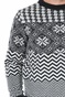 SCOTCH & SODA-Ανδρικό πουλόβερ SCOTCH & SODA Lightweight wool-blend Fair Is ασπρόμαυρο