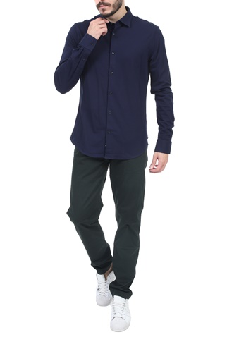 SCOTCH & SODA-Ανδρικό πουκάμισο SCOTCH & SODA μπλε 