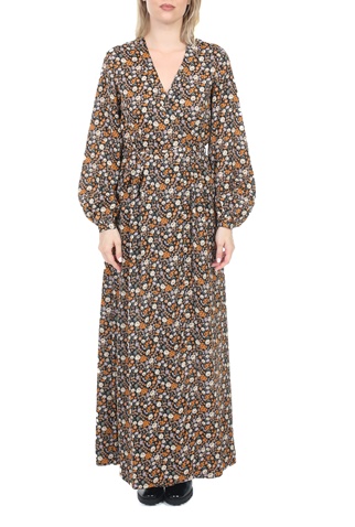 SCOTCH & SODA-Γυναικείο maxi φόρεμα SCOTCH & SODA μαύρο floral