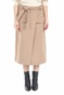 SCOTCH & SODA-Γυναικεία midi φούστα Wrap-over SCOTCH & SODA εκρού