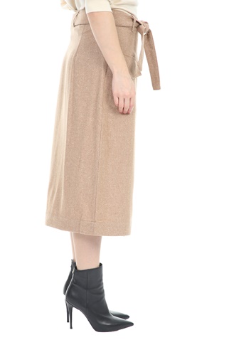SCOTCH & SODA-Γυναικεία midi φούστα Wrap-over SCOTCH & SODA εκρού