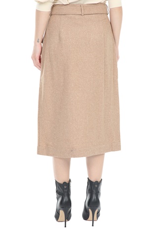 SCOTCH & SODA-Γυναικεία midi φούστα Wrap-over SCOTCH & SODA εκρού