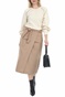 SCOTCH & SODA-Γυναικεία midi φούστα Wrap-over SCOTCH & SODA εκρού