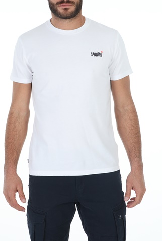 SUPERDRY-Ανδρική μπλούζα SUPERDRY OL VINTAGE EMB λευκή
