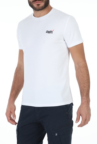 SUPERDRY-Ανδρική μπλούζα SUPERDRY OL VINTAGE EMB λευκή