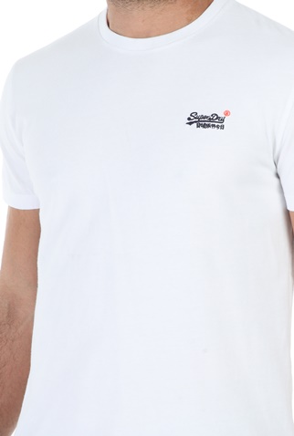 SUPERDRY-Ανδρική μπλούζα SUPERDRY OL VINTAGE EMB λευκή