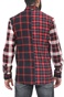 GUESS-Ανδρικό πουκάμισο GUESS COLLINS SHIRT - ROCK CHECK κόκκινο μπλε