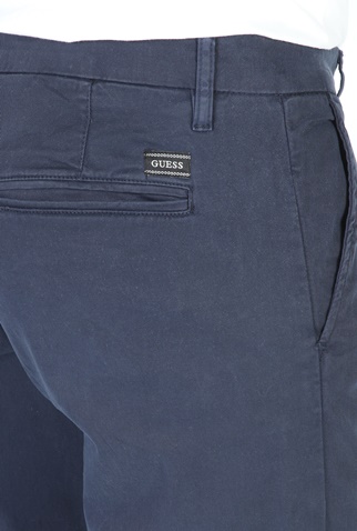 GUESS-Ανδρικό παντελόνι chino GUESS MYRON MID TWILL μπλε