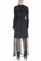GUESS-Γυναικείο maxi φόρεμα GUESS SAADIA DRESS - DOTTY MESH KNI μαύρο