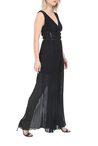 GUESS-Γυναικεία ολόσωμη φόρμα GUESS LANA OVERALL ALL WE NEED IS μαύρη