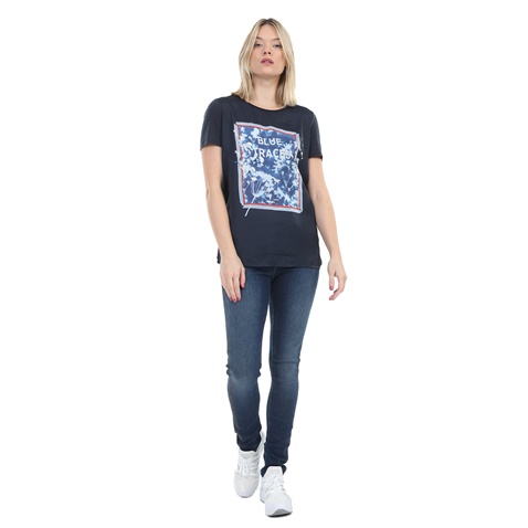 GARCIA JEANS-Γυναικείο t-shirt GARCIA JEANS μπλε