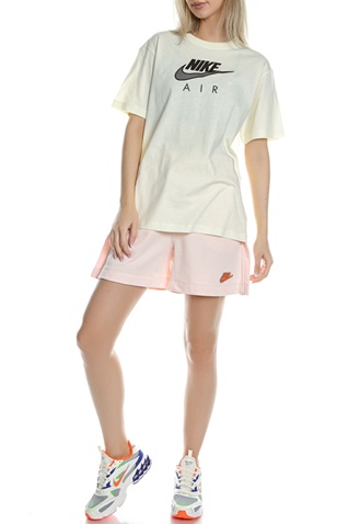 NIKE-Γυναικείο σορτς NIKE NSW SHORT EARTH DAY FT ροδακινί 