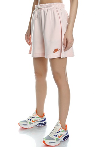 NIKE-Γυναικείο σορτς NIKE NSW SHORT EARTH DAY FT ροδακινί 
