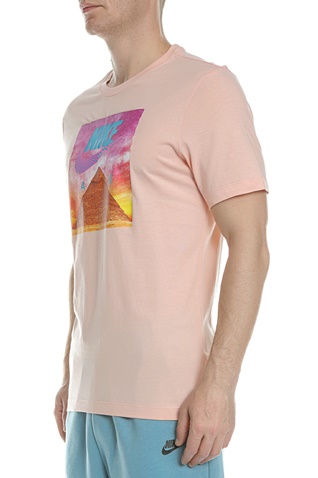 NIKE-Ανδρικό t-shirt NIKE M NSW TEE FESTIVAL PHOTO πορτοκαλί