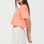 NIKE-Γυναικείο cropped top NIKE NSW CROP TEE PRNT κοραλί