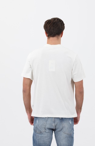 FRANKLIN & MARSHALL-Ανδρικό t-shirt FRANKLIN & MARSHALL μπλε λευκό