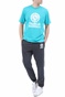 FRANKLIN & MARSHALL-Ανδρικό t-shirt FRANKLIN & MARSHALL μπλε