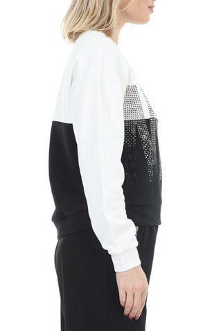 GAUDI-Γυναικεία φούτερ μπλούζα GAUDI JEANS DONNA MAGLIA DI FE λευκή μαύρη