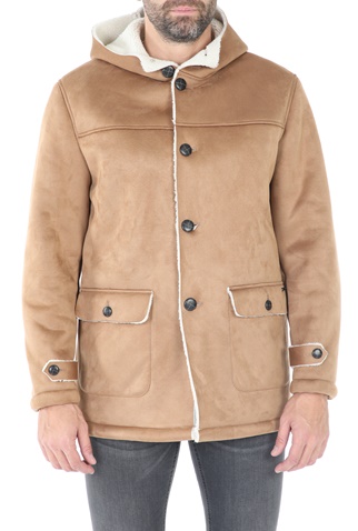 GAUDI-Ανδρικό jacket GAUDI καφέ