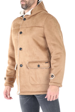 GAUDI-Ανδρικό jacket GAUDI καφέ