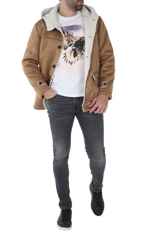 GAUDI-Ανδρικό jacket GAUDI καφέ