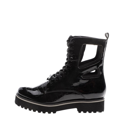 KENDALL+KYLIE-Γυναικεία μποτάκια KENDALL+KYLIE LANGMORE CROCO μαύρα