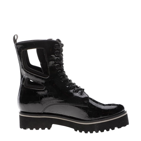 KENDALL+KYLIE-Γυναικεία μποτάκια KENDALL+KYLIE LANGMORE CROCO μαύρα