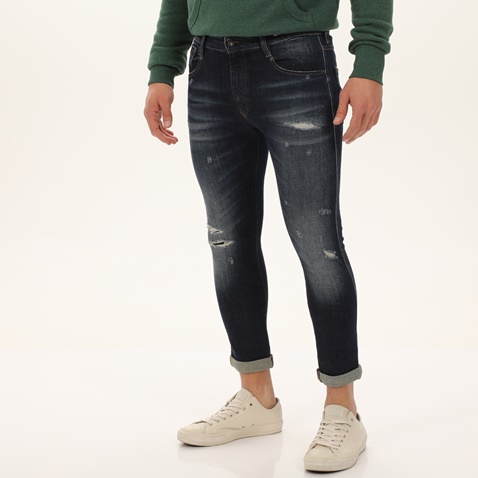 UNIFORM-Ανδρικό jean παντελόνι UNIFORM 7-UM0124.585.S2.044 DARRELL μπλε σκούρο