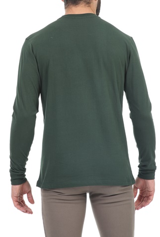 BEVERLY HILLS POLO CLUB-Ανδρική μπλούζα BEVERLY HILLS POLO CLUB M L/S CREW πράσινη