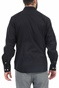 BEVERLY HILLS POLO CLUB-Ανδρικό πουκάμισο BEVERLY HILLS POLO CLUB Core SLIM STRECH μαύρο