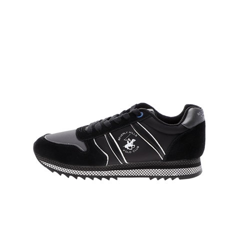 BEVERLY HILLS POLO CLUB-Ανδρικά sneakers BEVERLY HILLS POLO CLUB μαύρα
