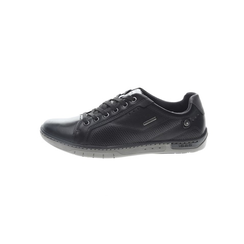 PEGADA-Ανδρικά δερμάτινα sneakers PEGADA μαύρα