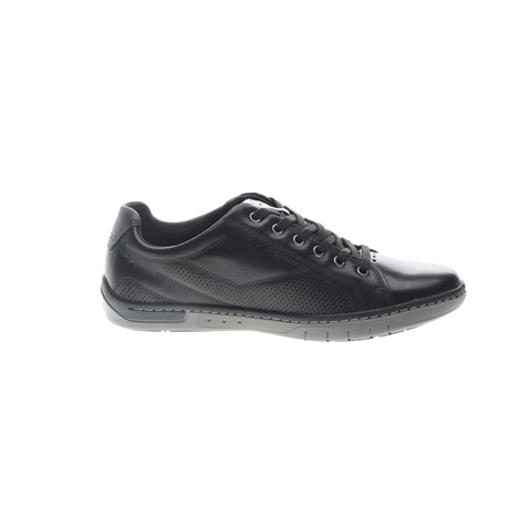 PEGADA-Ανδρικά δερμάτινα sneakers PEGADA μαύρα