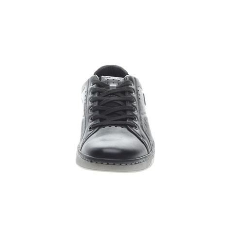 PEGADA-Ανδρικά δερμάτινα sneakers PEGADA μαύρα