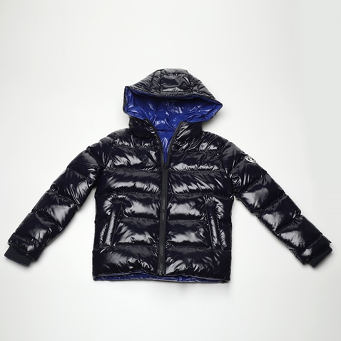BEVERLY HILLS POLO CLUB-Βρεφικό puffer μπουφάν BEVERLY HILLS POLO CLUB BHP.0W1.010.453 μπλε