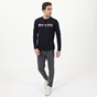 BEVERLY HILLS POLO CLUB-Ανδρική μπλούζα BEVERLY HILLS POLO CLUB BHP.0W1.041.001 BHPC M L/S CREW μπλε