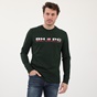 BEVERLY HILLS POLO CLUB-Ανδρική μπλούζα BEVERLY HILLS POLO CLUB πράσινη