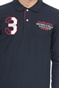 BEVERLY HILLS POLO CLUB-Ανδρική polo μπλούζα BEVERLY HILLS POLO CLUB BHPC M L/S POLO μπλε