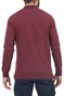 BEVERLY HILLS POLO CLUB-Ανδρική polo μπλούζα BEVERLY HILLS POLO CLUB M L/S POLO  μπορντό