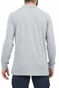 BEVERLY HILLS POLO CLUB-Ανδρική polo μπλούζα BEVERLY HILLS POLO CLUB M L/S POLO PIECED  γκρι