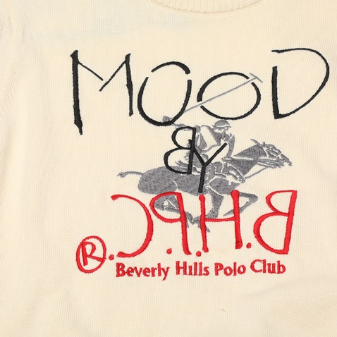 BEVERLY HILLS POLO CLUB-Παιδικό πουλόβερ BEVERLY HILLS POLO CLUB BHP.0W1.011.466 λευκό